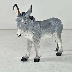 Papo Donkey Grey Figurine Realistic Animal Toy Collectible